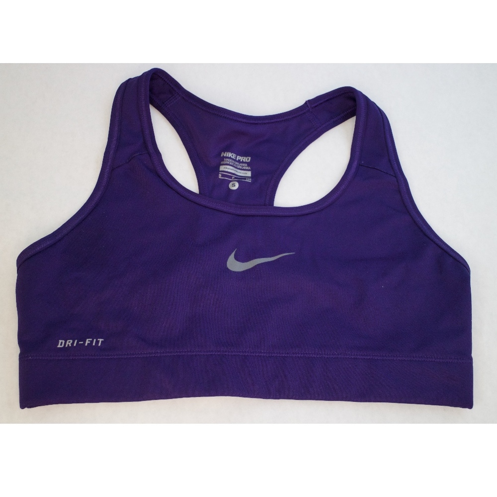 Nike Pro Dri-Fit Sports Bra in Eggplant
